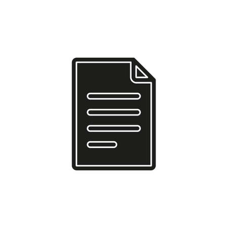 Simple Document isolated. Flat pictogram - simple iconのイラスト素材
