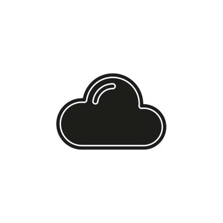 Simple Cloud isolated. Flat pictogram - simple iconのイラスト素材