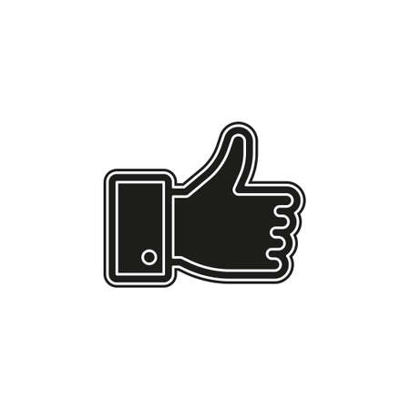 Simple Hand Thumb Up. Flat pictogram - simple iconのイラスト素材