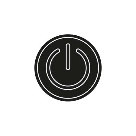 Simple Power isolated. Flat pictogram - simple iconのイラスト素材