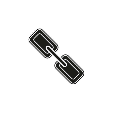 vector chain symbol - connection icon, internet security object. Flat pictogram - simple iconのイラスト素材
