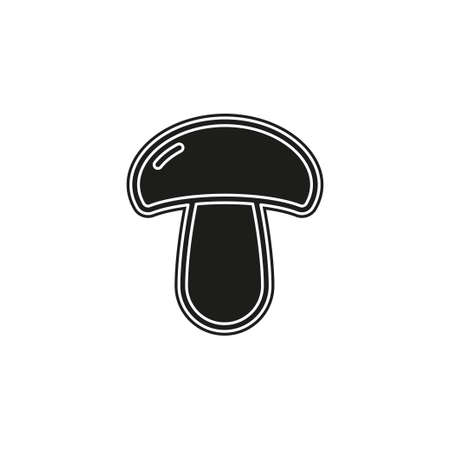 Mushroom icon, vector vegetable illustration, healthy food. Flat pictogram - simple iconのイラスト素材