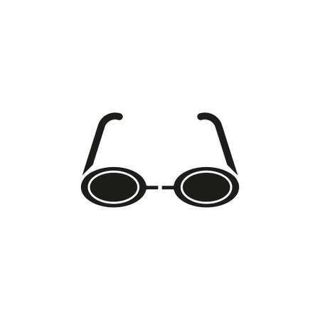 3d glasses icon - vector movie cinema illustration, eye glasses - illusion sign, vision. Flat pictogram - simple iconのイラスト素材