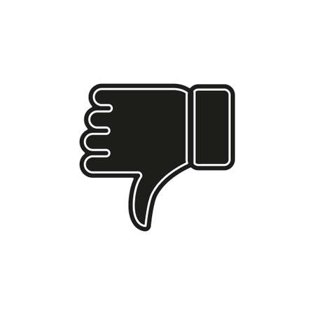 Dislike icon - thumb down button, bad symbol - negative illustration. Flat pictogram - simple iconのイラスト素材