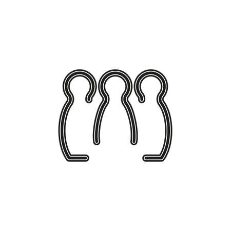 Bowling icon. vector bowling pins - sports game icon. Flat pictogram - simple iconのイラスト素材