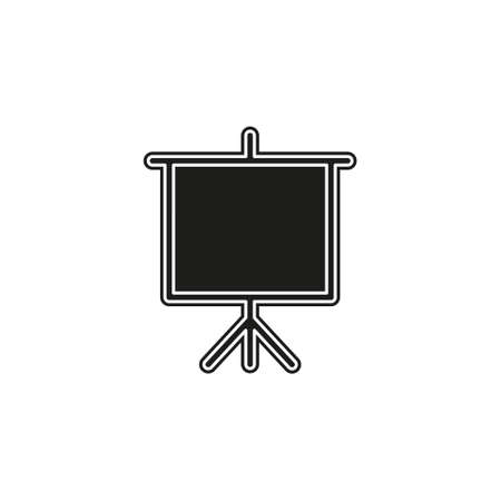 education board icon, school chalk board illustration, drawing symbol. Flat pictogram - simple iconのイラスト素材