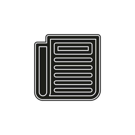 newspaper iconのイラスト素材