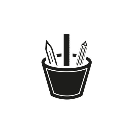 stationary iconのイラスト素材