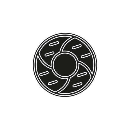 doughnut icon - cake or dessert snack - bakery pastry icon. Flat pictogram - simple iconのイラスト素材