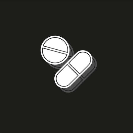 medical pills iconのイラスト素材