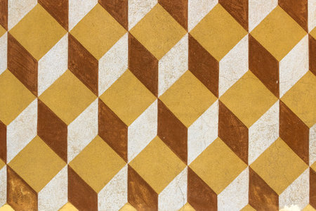 Ancient wall decoration of an Italian monastery, dating from the Middle Ages.