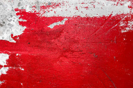 Red painted wall paper texture background, may use as abstract background.の写真素材