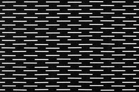 Horizontal white random lines, seamless pattern background. Black cell structure.の写真素材