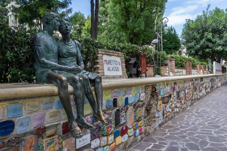 Alassio (SV), ITALY - August 22, 2017: 
ceramicsのeditorial素材