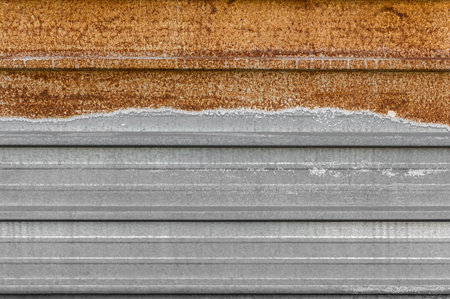 Rusted galvanized iron wall