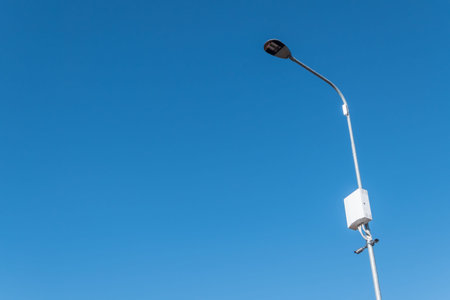 LED street lamp with CCTV camera or Surveillance Operaiting