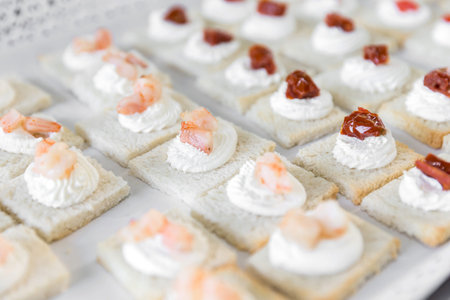 Seafood snacksの写真素材