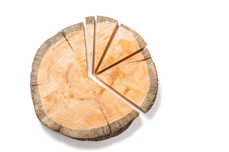 how to make a pie chartの写真素材