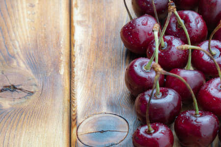 red cherries, cherries closeup, macroの写真素材