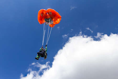 Skydiving photo. Tandem.のeditorial素材