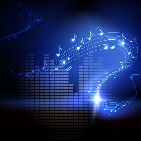  background with musical notesのイラスト素材