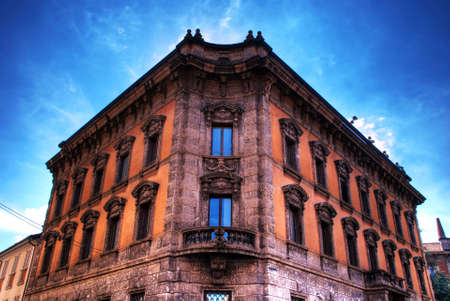Ancient Palace in Piazza Roma in Monzaの写真素材