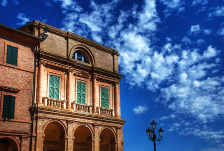 Ancient Building of Treja in Marche Region (Italy)の写真素材