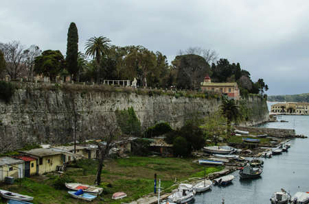 old fortress in corfuのeditorial素材