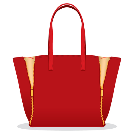 red Woman\'s bag, Vector illustrationのイラスト素材