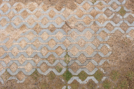brick block walking pavement way