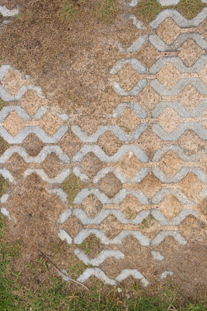 brick block walking pavement way