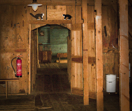 Interior of an old windmill in the Dutch Zaanstreek regionのeditorial素材