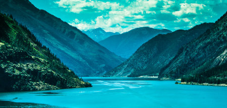 Lillooet BC Hydro Lakeの写真素材