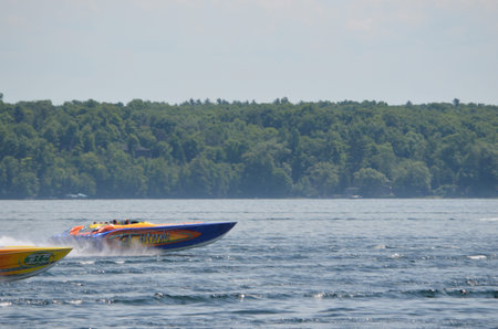 Speedboats racingの写真素材