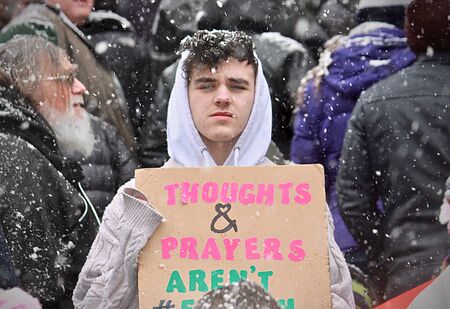 'March for Our Lives' anti-gun violence rallyのeditorial素材