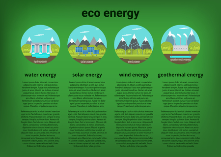 Clean energy sourcesのイラスト素材