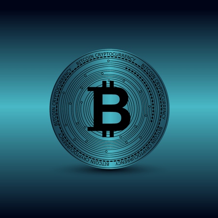 Background with bitcoinのイラスト素材