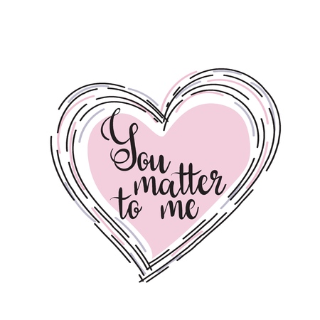 Hand drawn lettering card.のイラスト素材