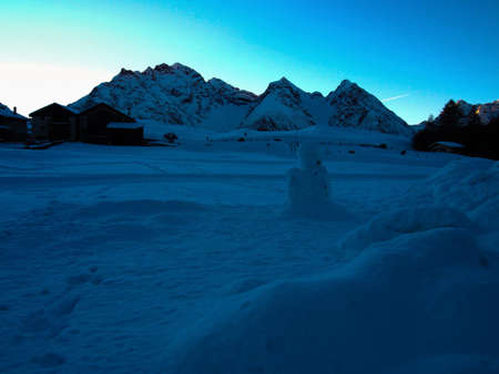 Sunrise in the Swiss Alpsの写真素材