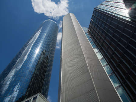 Fascinating modern architecture in one of the most dynamic business environments in Europeの写真素材