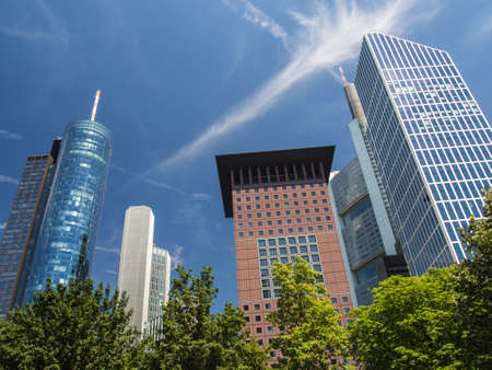 Office buildings in one of the most fascinating financial areas of Europeの写真素材