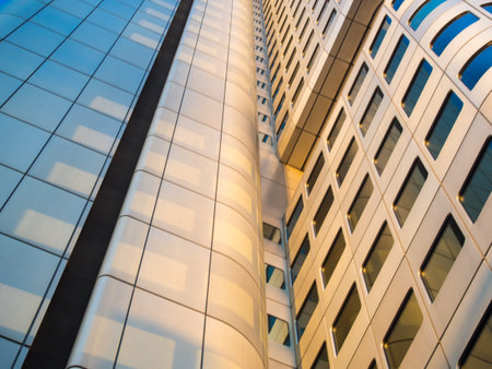 Office building, Silver Tower, in Frankfurt, Germany,  in one of the most fascinating financial...
