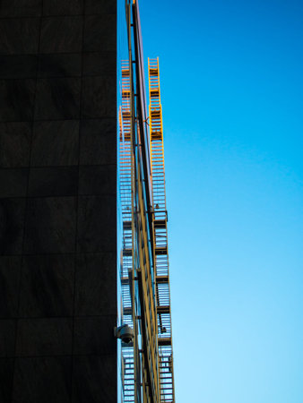 Stairs at an office building in Frankfurt, Germany, one of the most fascinating financial areas of...