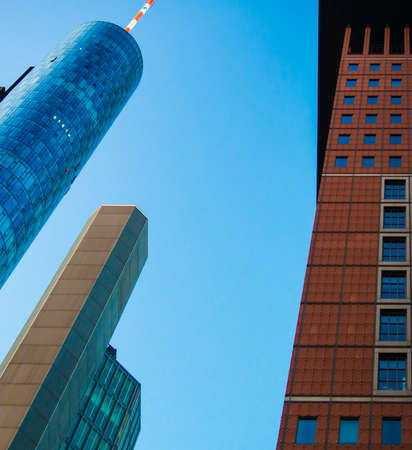 Office buildings in one of the most fascinating financial areas of Europeの写真素材