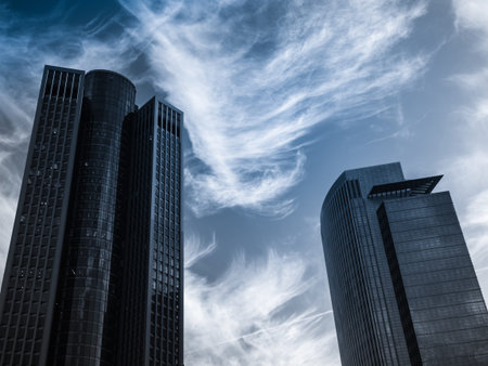 Business buildings in Frankfurt, Germany