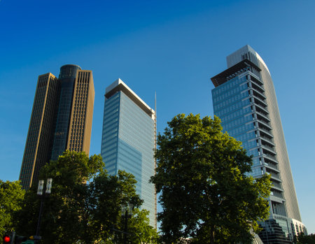 Business building in Frankfurt, Germany.