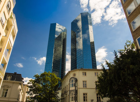 Dynamic office buildings in Frankfurt, Germany