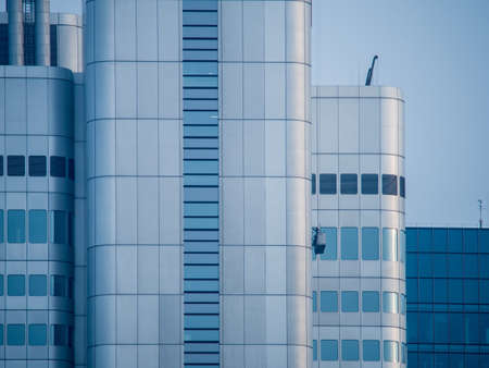 Facades of skyscrapers in Frankfurt ,. Germanyの写真素材