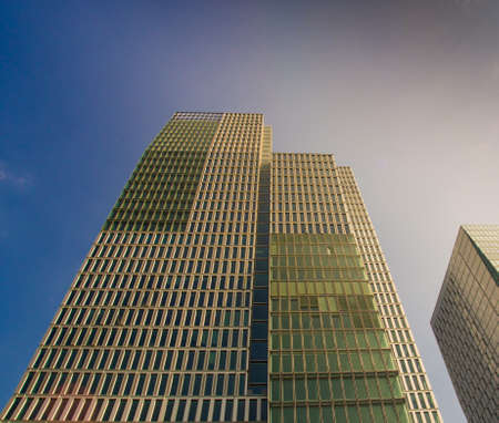Dynamic architecture in the center of Frankfurt, Germanyのeditorial素材