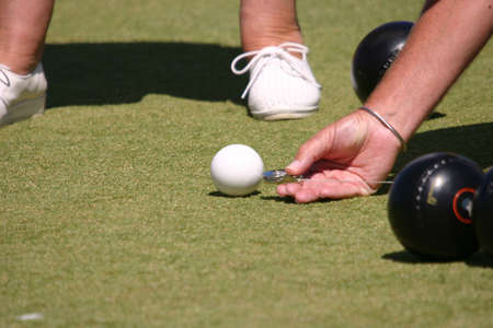 Measuring the lie on the Jackの写真素材